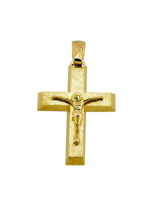 Men's Gold Cross 14K with Chain