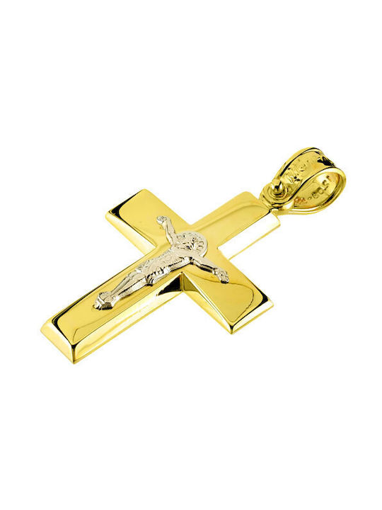 Men's Gold Cross 14K with Chain