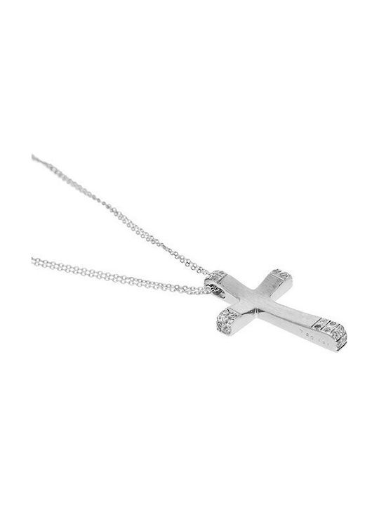 Vitopoulos Damen Weißgold Kreuz 14K