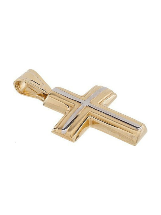 Vitopoulos Herren Gold Kreuz 14K