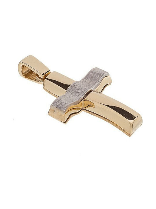 Vitopoulos Herren Gold Kreuz 14K