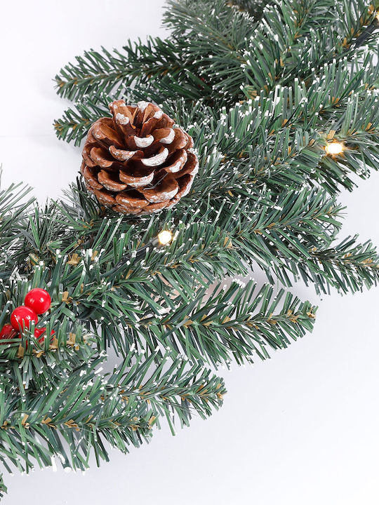Edelman Lighted Christmas Garland Green 180x25cm 1pc