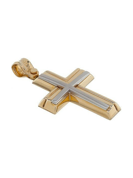 Vitopoulos Herren Gold Kreuz 14K