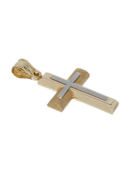 Vitopoulos Herren Gold Kreuz 14K