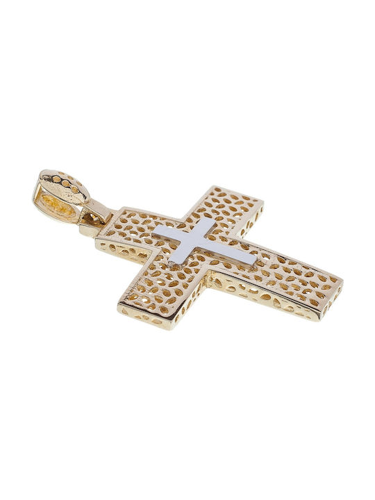 Vitopoulos Women's White Gold Cross 14K