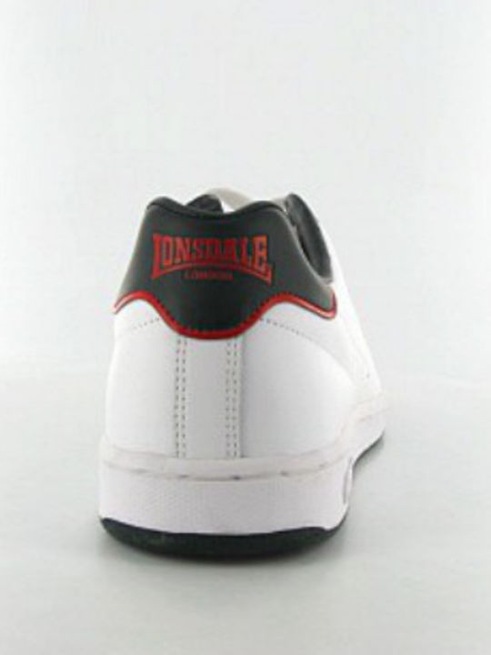 Lonsdale Leyton White/Red Sneakers White