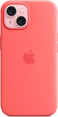 Apple Silicone Case with MagSafe Back Cover Σιλικόνης Guava (iPhone 15)