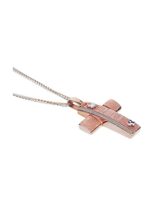 Vitopoulos Women's Rose Gold Plated Cross