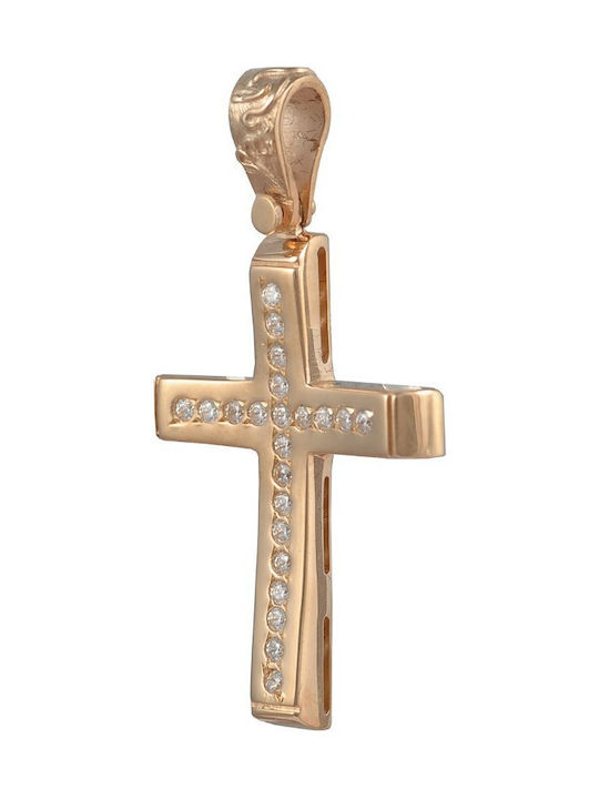 Women's Rose Gold Plated Cross