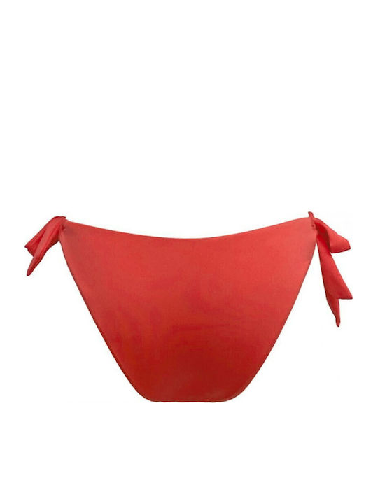 Arabella Bikini Slip mit Schnürung Orange