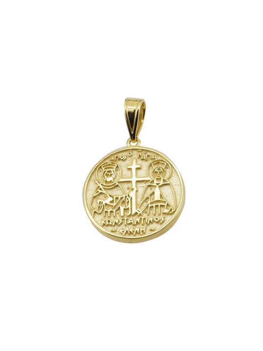 Pandantiv Talisman pentru copii cu lanț Constantinato din Aur 14K FL406A