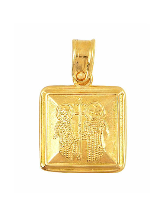 Savvidis Anhänger Kinder Amulett mit Kette Konstantinato aus Gold 14K 083M632K