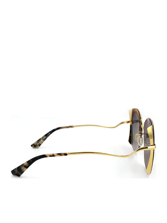 Bolon Damen Sonnenbrille mit Gold Metall Gestell BL8038A60