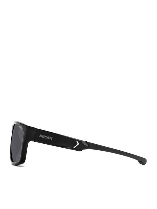 Carrera Ducati Carduc Unisex Sunglasses with Black Horn-Rimmed Frame and Grey Lens 029/S 807/IR