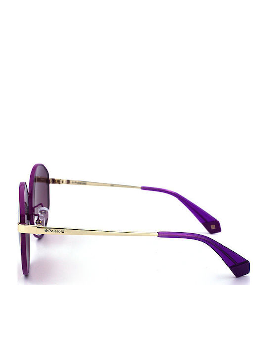 Polaroid Women's Sunglasses with Purple Metal Frame and Polarized Lens PLD 6072/F/S/X S9E0F