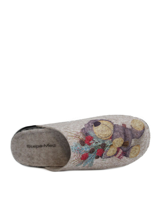 Anatomische Damen Hausschuhe Beige
