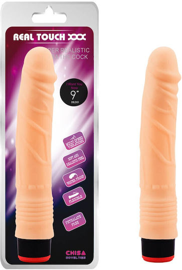 Chisa Novelties Real Touch XXX Vibe Cock Realistic Vibrator 22.5cm Carne