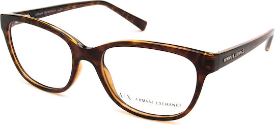 Armani Exchange 3037 8037 Дамски Ацетат Рамки За Очилa Кафяв Костенурков AX3037 8037