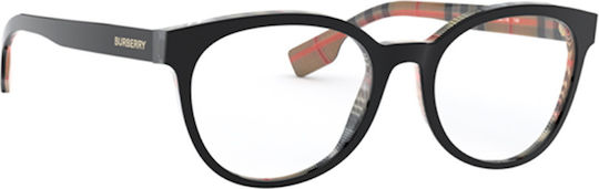 Burberry Plastic Eyeglass Frame Black B2315 3838
