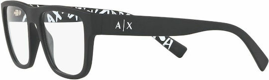 Armani Exchange Plastic Eyeglass Frame Black AX3062 8029