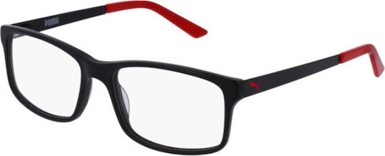 PUMA Men's Acetate Prescription Eyeglass Frame Black PE0016O 005