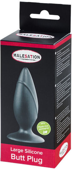 Malesation Silicone Plug Large Анална тапа Large Черна 10см
