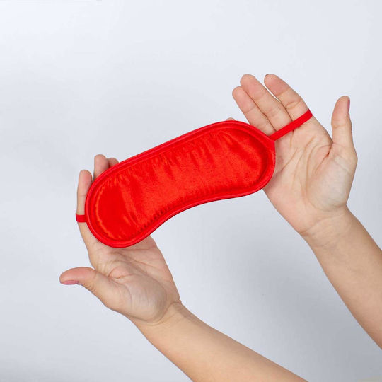 Secretplay Padded Blindfold Mască BDSM în Culoare Roșu
