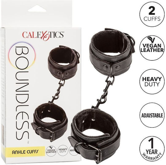 Calexotics Boundless Ankle Cuffs Handcuffs in Black Color