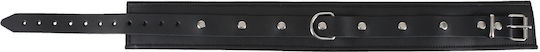 Zado Black Leather Collar Κολάρο σε Μαύρο Χρώμα