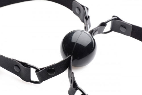 XR Doppleganger Silikon Doppel Maulkorb in Schwarz Farbe