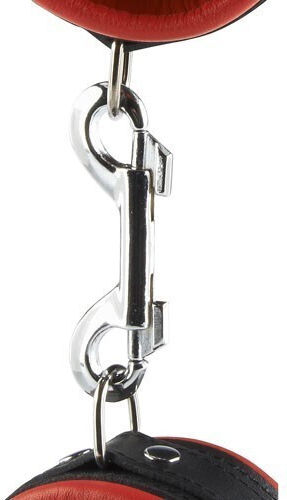 Hidden Desire Leather Ankle Cuffs Χειροπέδες σε Κόκκινο Χρώμα