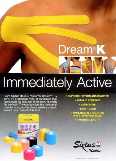 Sixtus Dream K Kinesiology Tape 5cm x 5m Beige