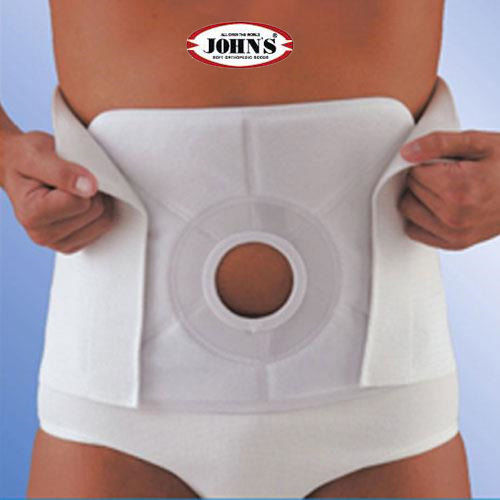 Johns 214761 Belt Colostomy Height 24cm in White color