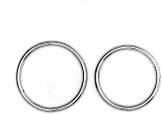 Rimba Welded Metal Cockring Set Set Cock Rings Cock Metal Argintiu 2buc