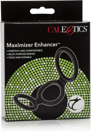 Calexotics Maximizer Enhancer Cock Ring Set Cock Ring Schwanz Schwarz