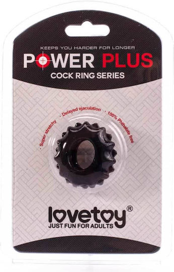 Lovetoy Power Plus Cock Ring Series Пръстен Петел Черен LV1431