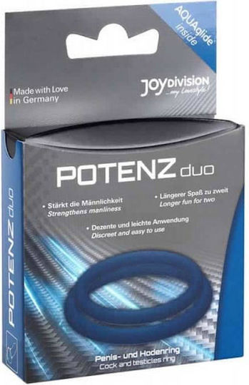 JoyDivision POTENZduo M Set Rings Cock Silicone Flesh 15632