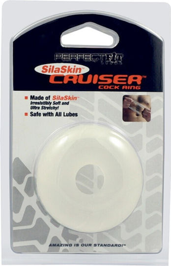 Perfect Fit Brand Siliskin Cruiser Ring Δαχτυλίδι Πέους Σιλικόνης Διάφανο