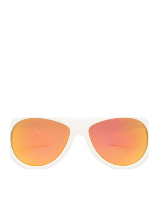 Babiators Polarized Wicked Alb Ochelari De Soare Pentru Copii Cu Lentilă Polarized Oglindă Albă