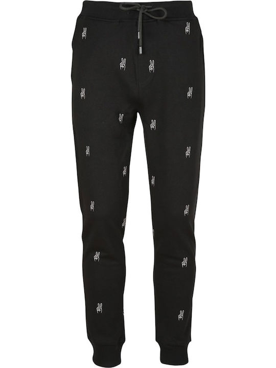 Pantaloni de trening cu Elastic Negru
