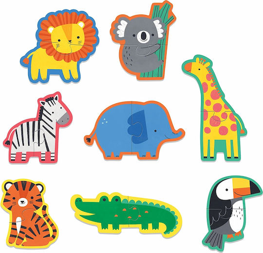 Kids Puzzle Happy Animals for 2+ years+ Years 16pcs Mudpuppy