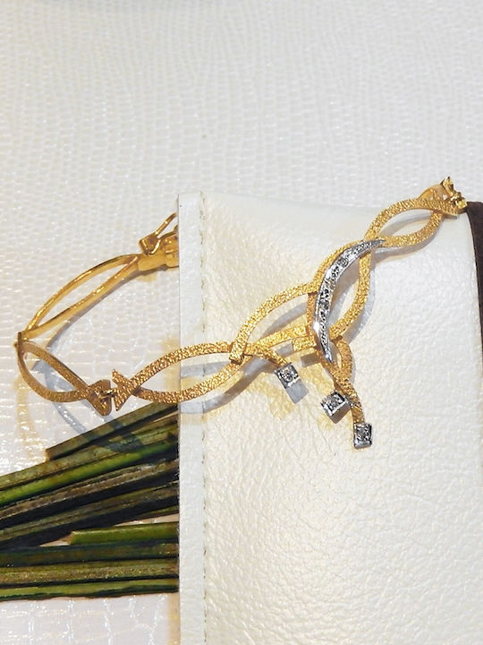 Πολύτιμο Armband aus Gold mit Diamanten