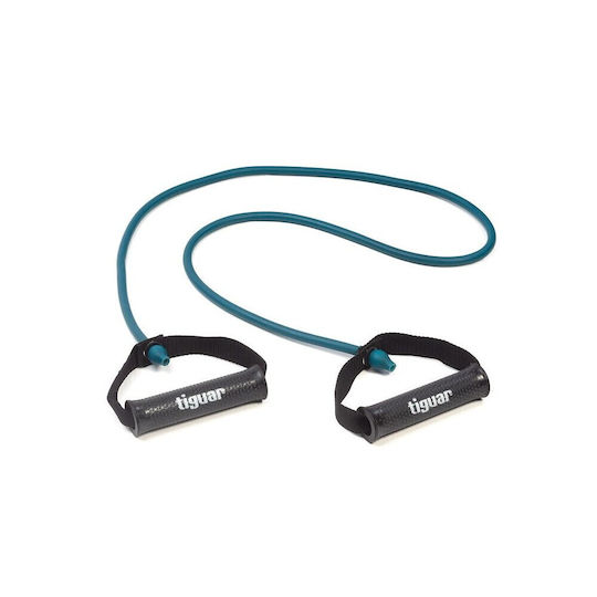 Tiguar Maxi Tube Medium Marine Λάστιχο Γυμναστικής Σωληνωτό Μέτριο / Σκληρό με Λαβές Μπλε 1.6m