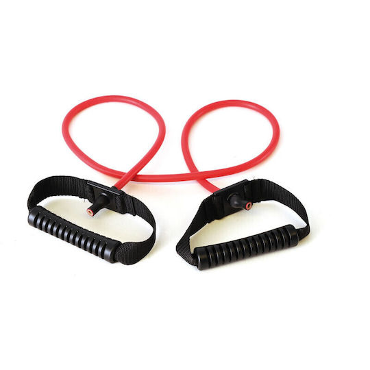 Sissel Fit-Tube Medium Red Resistance Band Gymtube Moderate with Handles Red