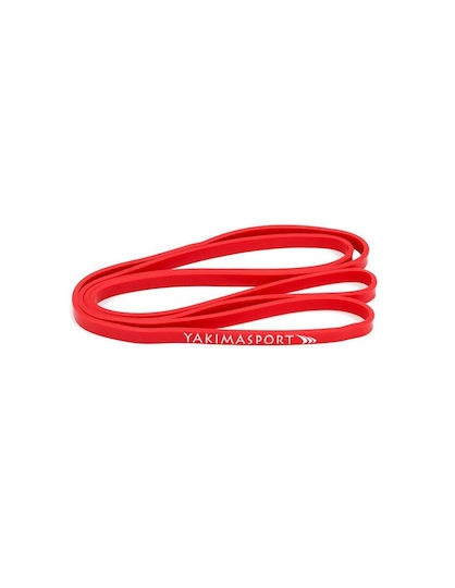 Yakimasport Power Band Λάστιχο Γυμναστικής Loop Μέτριο Κόκκινο 2.08m