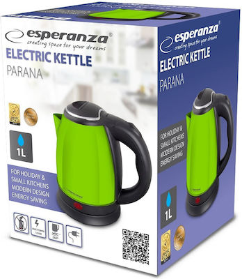 Esperanza Kettle 1lt 1350W Green