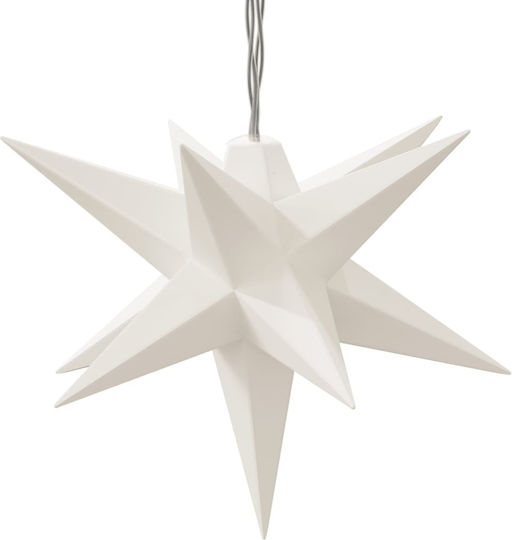 vidaXL Plastic Christmas Decorative Pendant Star 7.5x10cm White