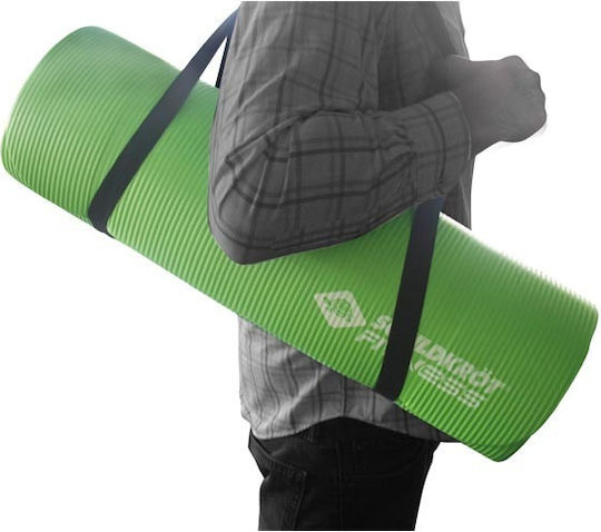 Schildkrot Exercise Mat Green with Carry Strap (180x61x0.15cm)