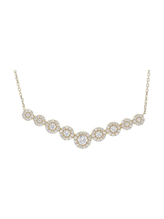 Vitopoulos Necklace from Gold 14K with Zircon