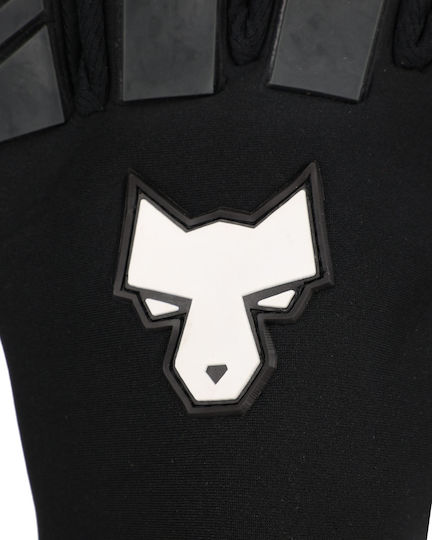 Fearless Goalkeepers Wolf Pro Γάντια Τερματοφύλακα Παιδικά & Ενηλίκων Μαύρα